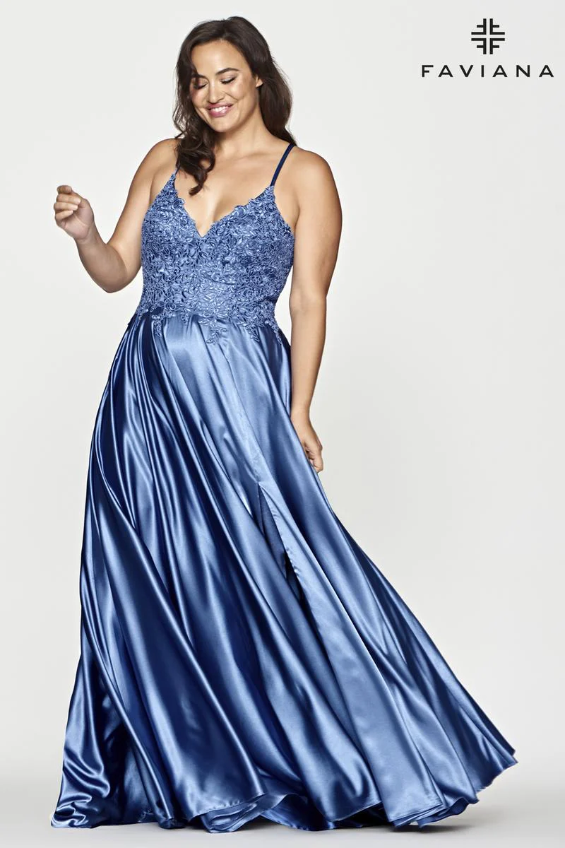 Faviana Plus Sizes Dress 9498 - Image 4