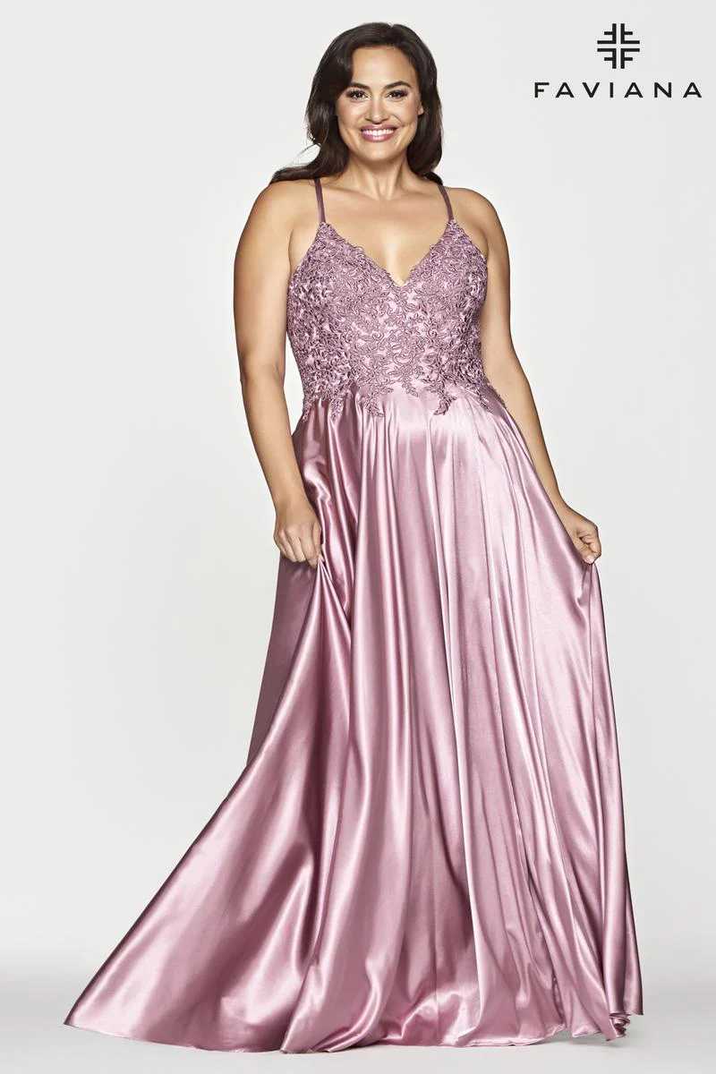 Faviana Plus Sizes Dress 9498 - Image 5