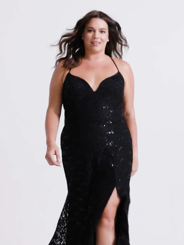 Faviana Lace Plus Size Prom Dress 9546 - Image 4