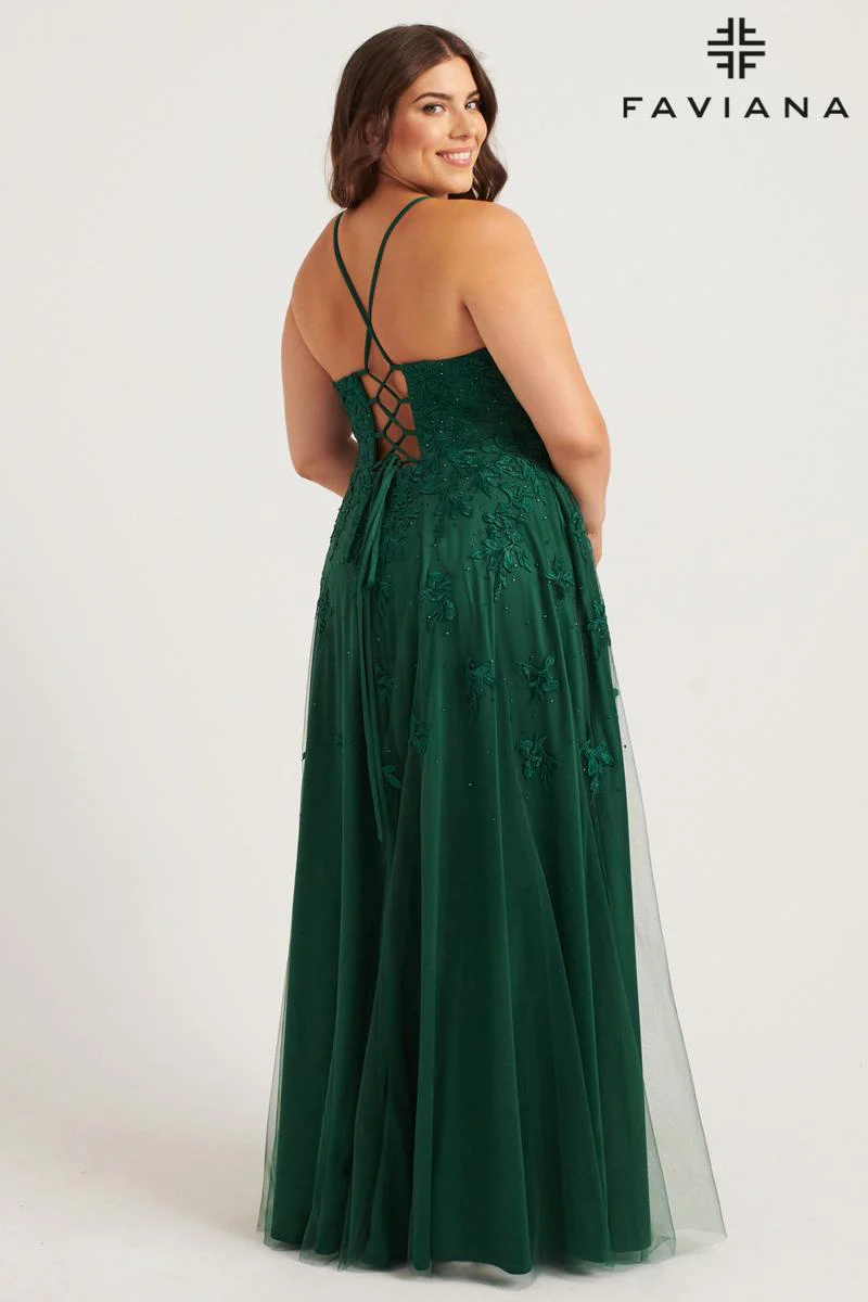 Faviana Plus Sizes Dress 9552 - Image 2