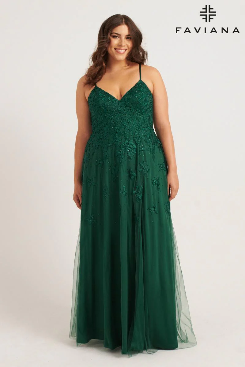 Faviana Plus Sizes Dress 9552 - Image 3