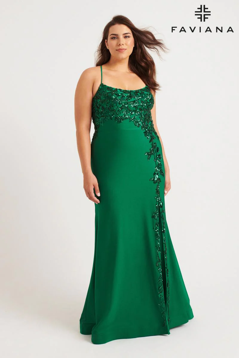 Faviana Plus Sizes Dress 9570 - Image 4