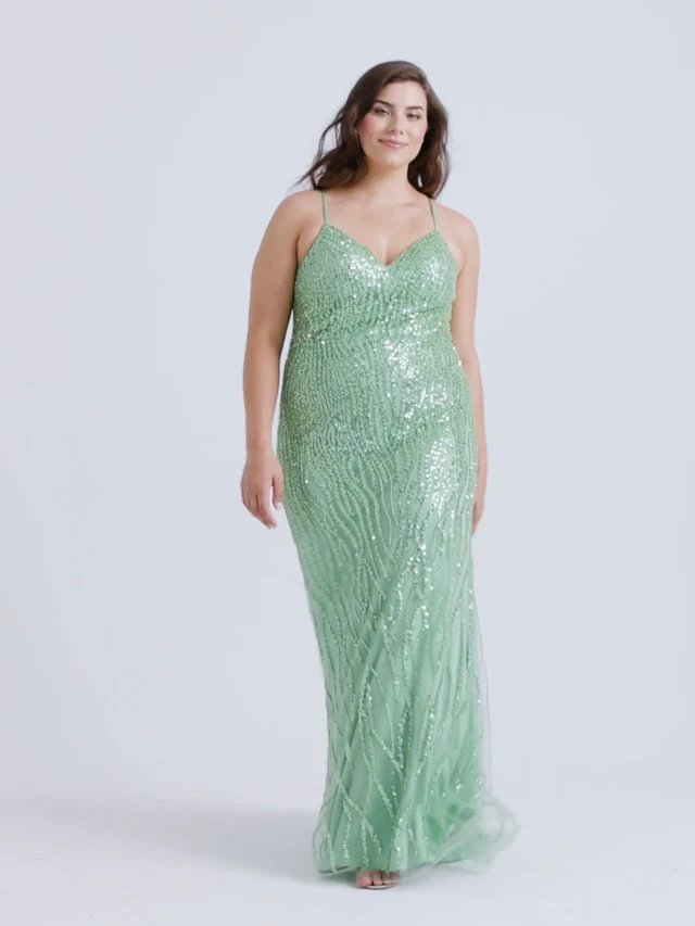 Faviana Plus Sizes Dress 9572 - Image 5