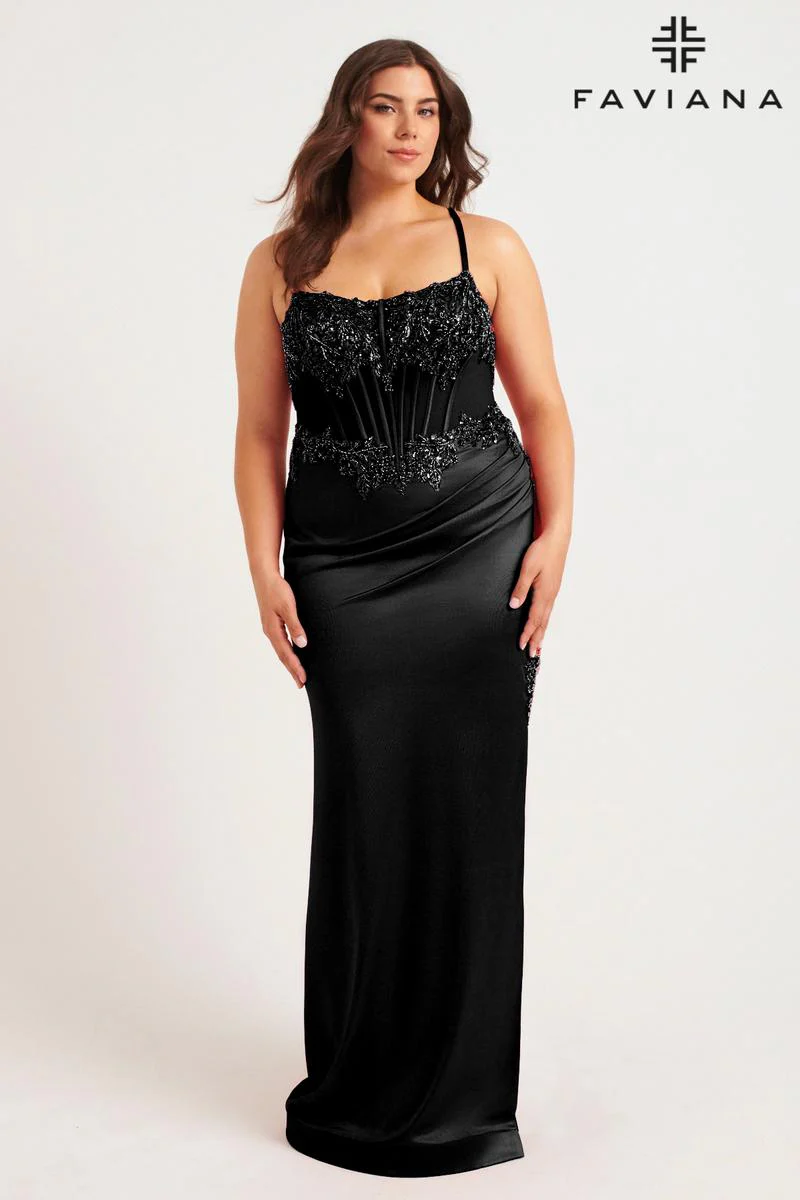 Faviana Plus Sizes Dress 9592 - Image 4