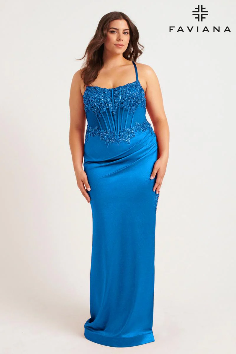 Faviana Plus Sizes Dress 9592 - Image 5