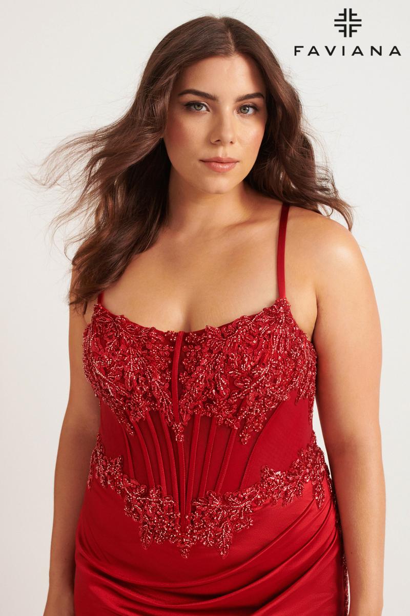 Faviana Plus Sizes Dress 9592 - Image 6