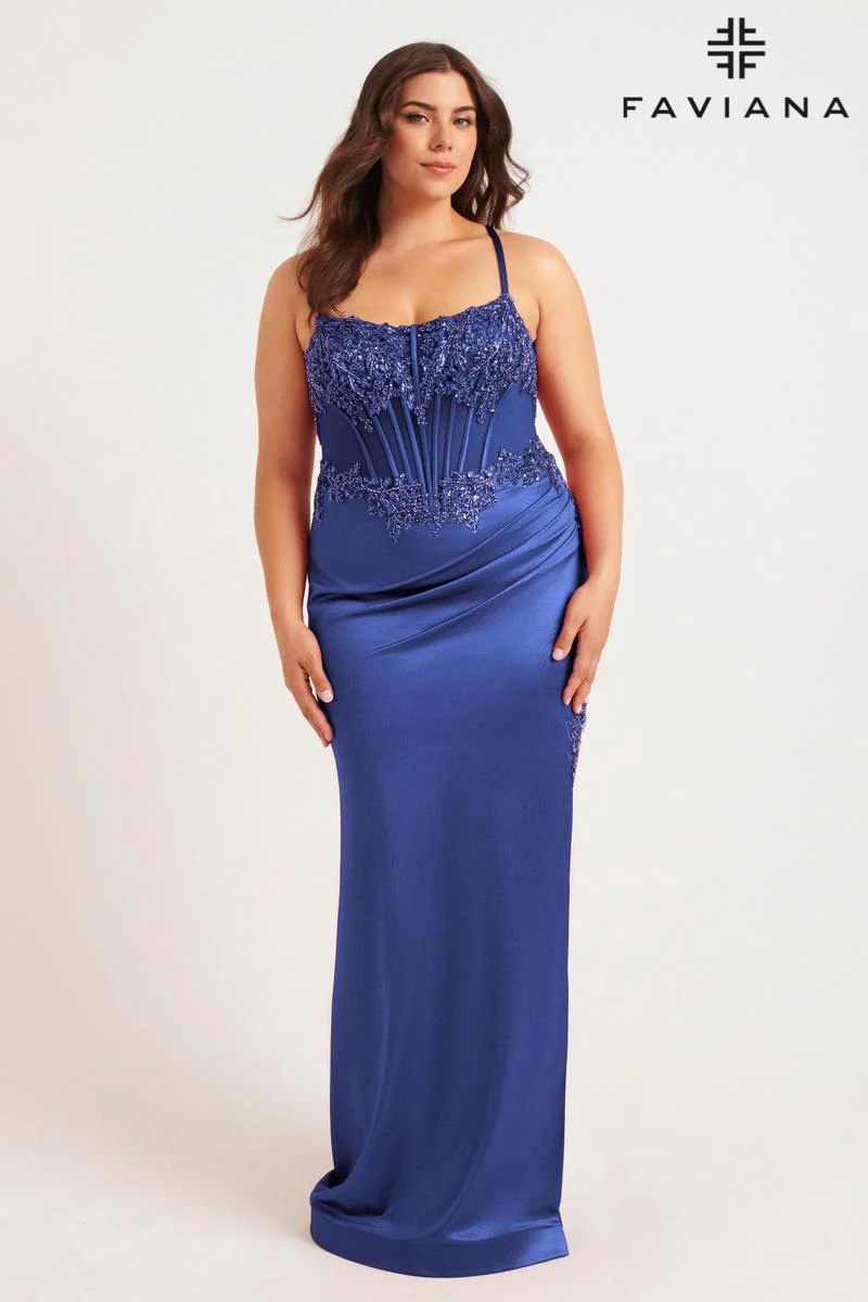 Faviana Plus Sizes Dress 9592 - Image 9