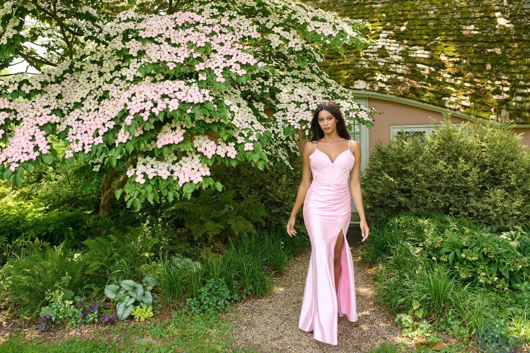 Faviana Ruched Corset Prom Dress 11406 - Image 11