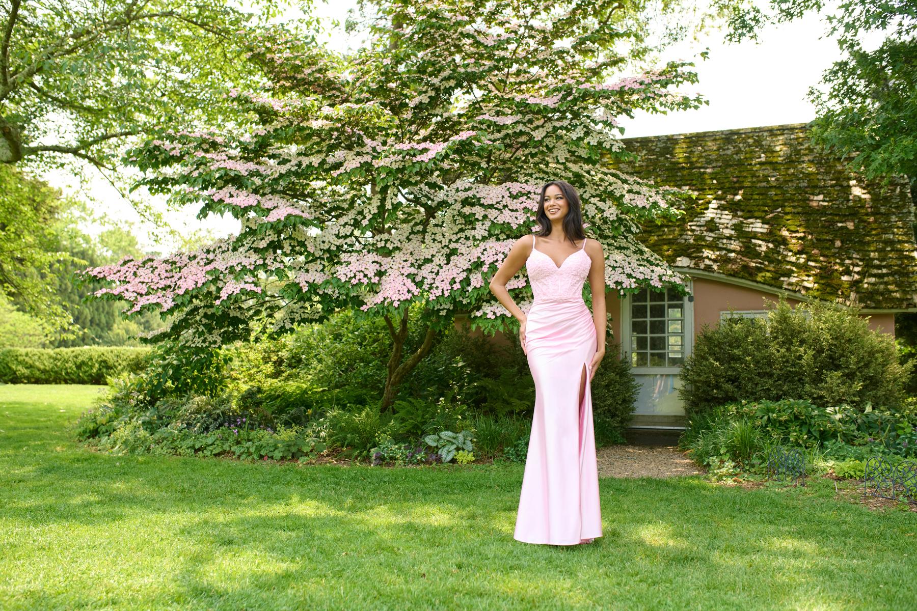 Faviana Ruched Corset Prom Dress 11406 - Image 12