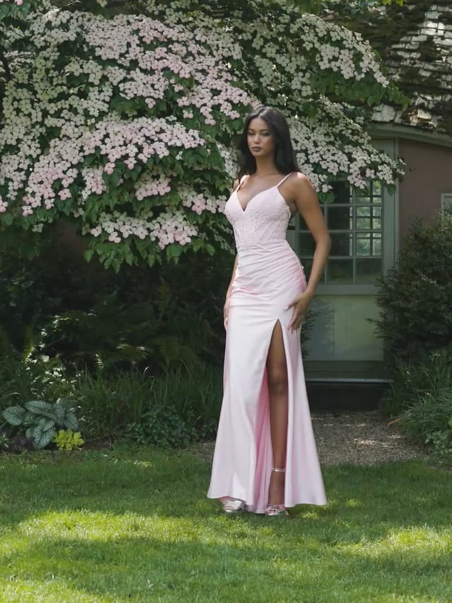 Faviana Ruched Corset Prom Dress 11406 - Image 13