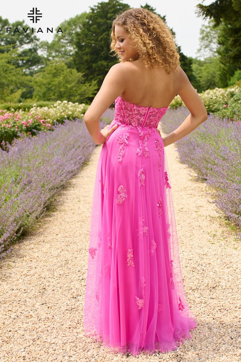 Faviana Strapless Corset Prom Dress 11474 - Image 2