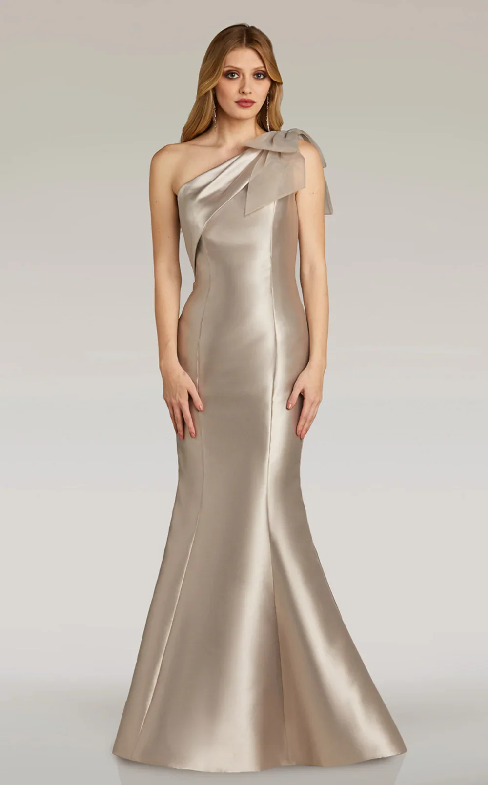 Gia Franco by Feriani One Shoulder Evening Gown 12316