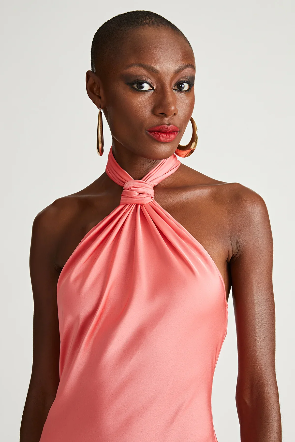 Halston "Emie" Gown In Satin 10111366 - Image 5