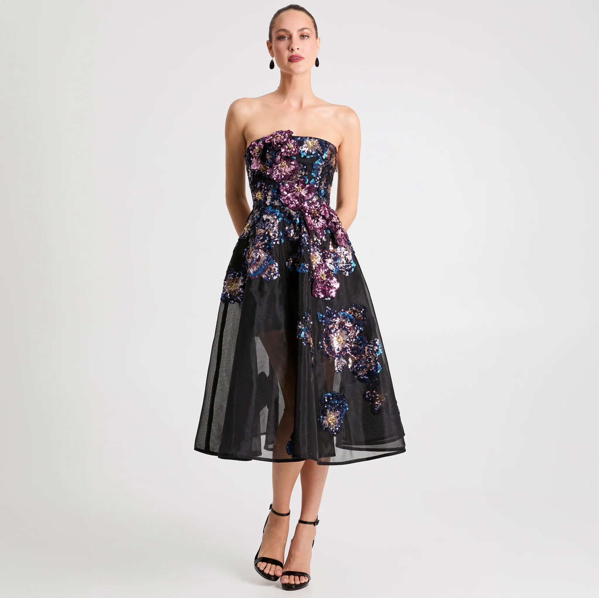 Helsi "Valeria" Strapless A-line Midi Dress DR6397 - Image 2