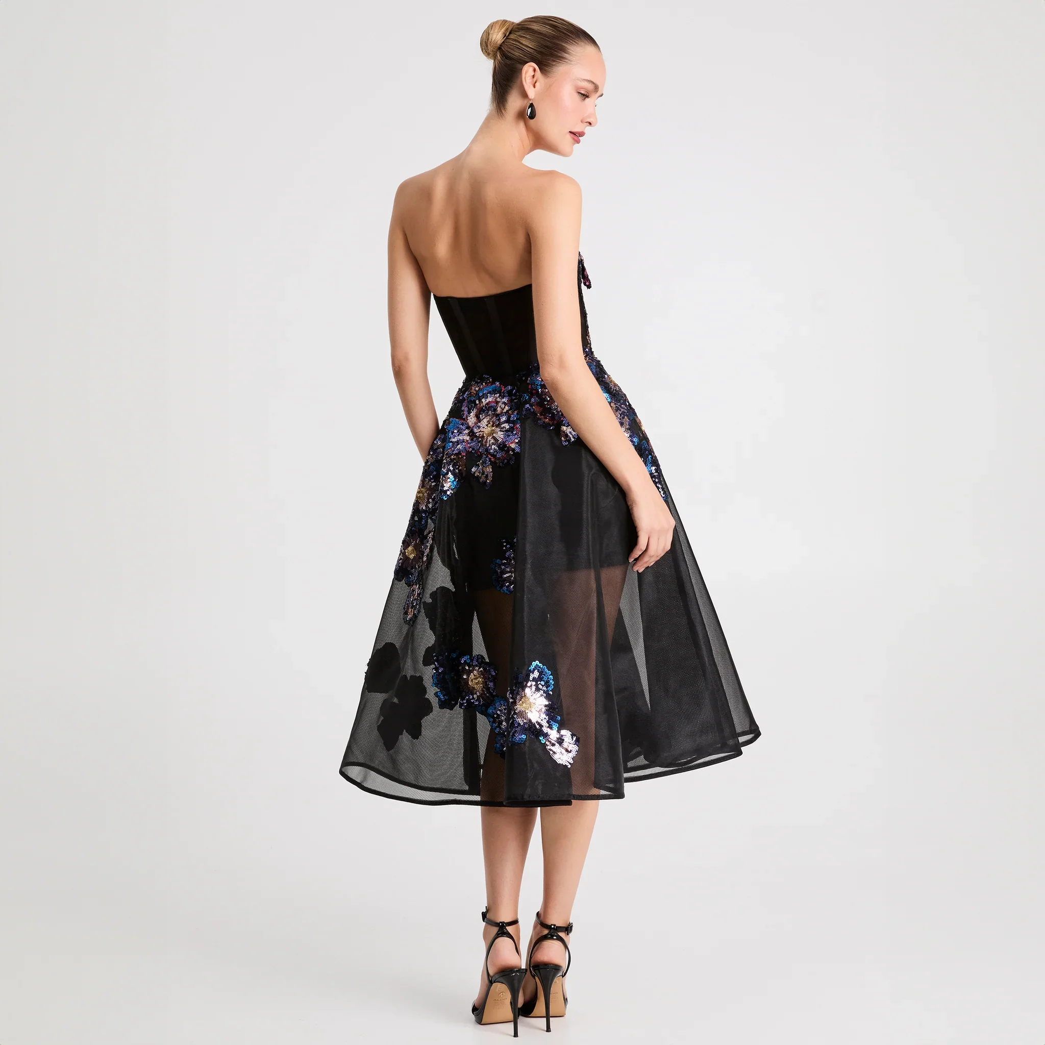 Helsi "Valeria" Strapless A-line Midi Dress DR6397 - Image 4