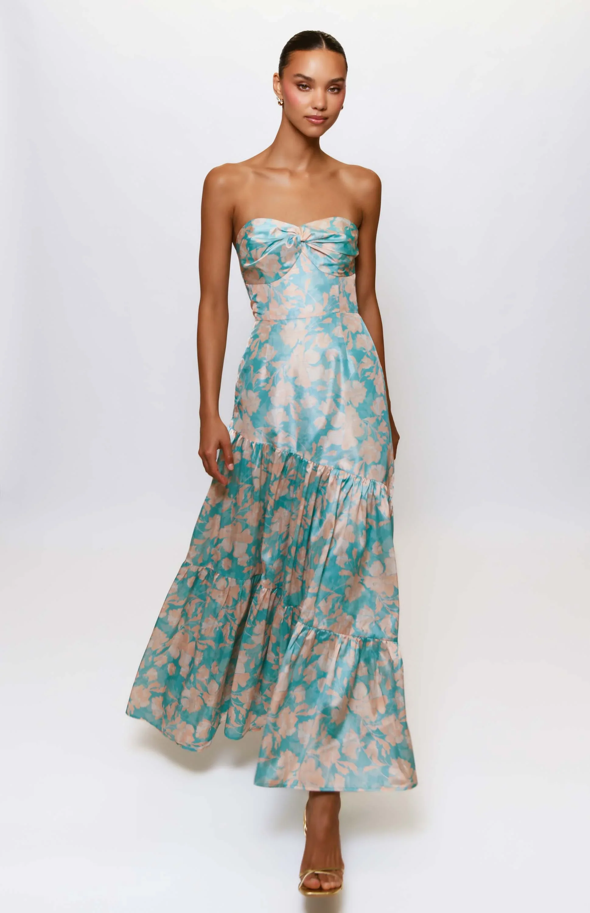 Hutch "Phoebe" Strapless Floral Dress 11316 - Image 4