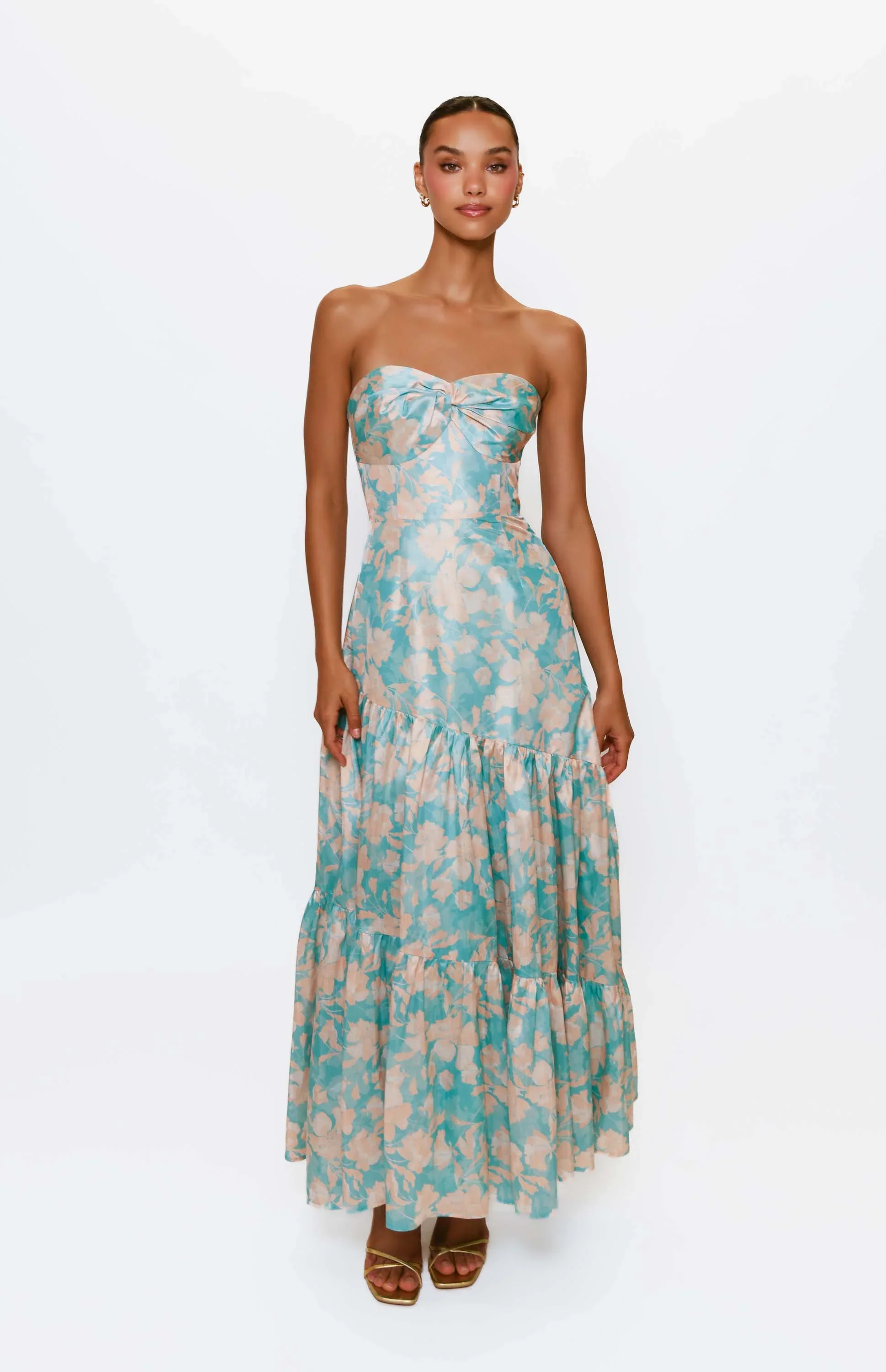 Hutch "Phoebe" Strapless Floral Dress 11316 - Image 6