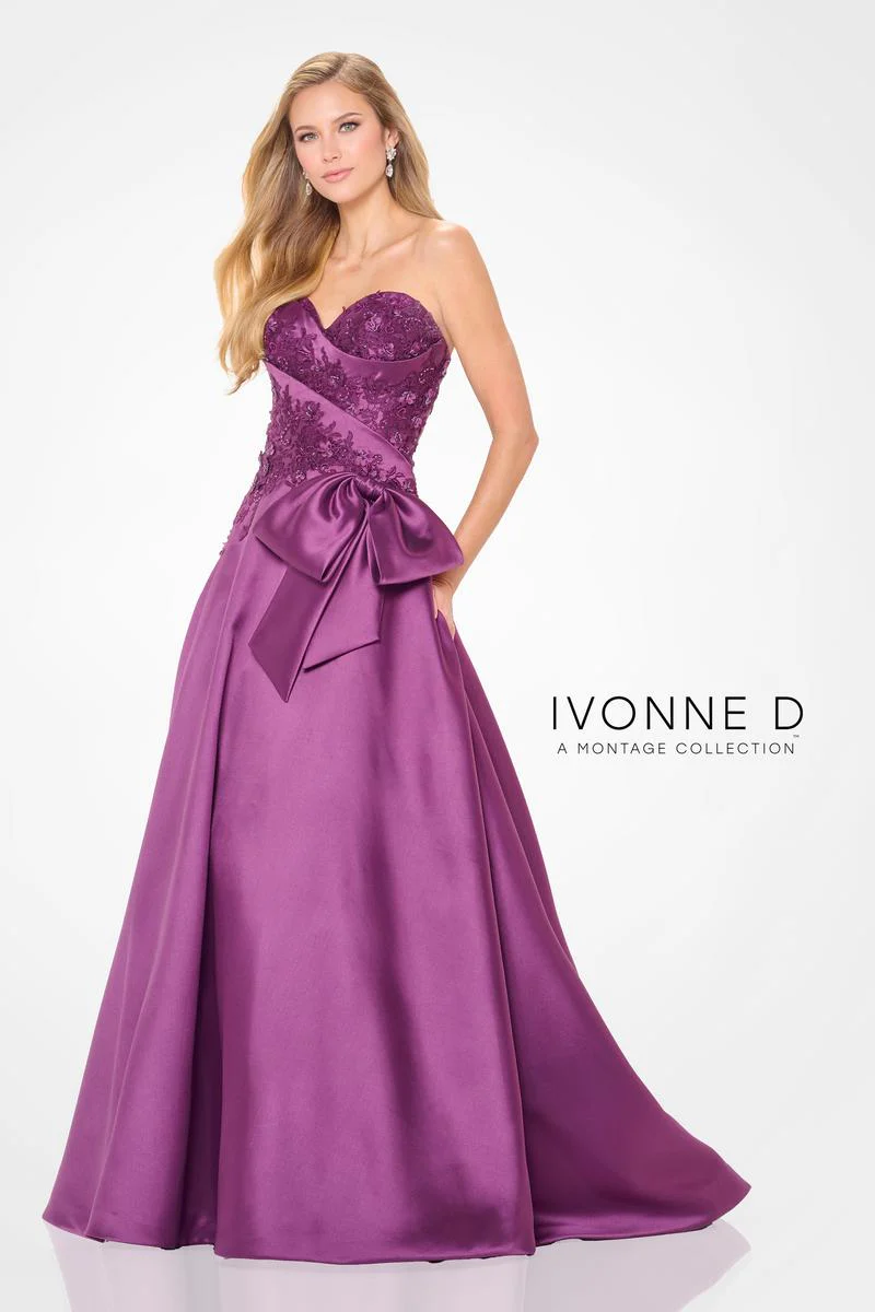 Ivonne D by Mon Cheri Strapless Evening Dress ID6201 - Image 2