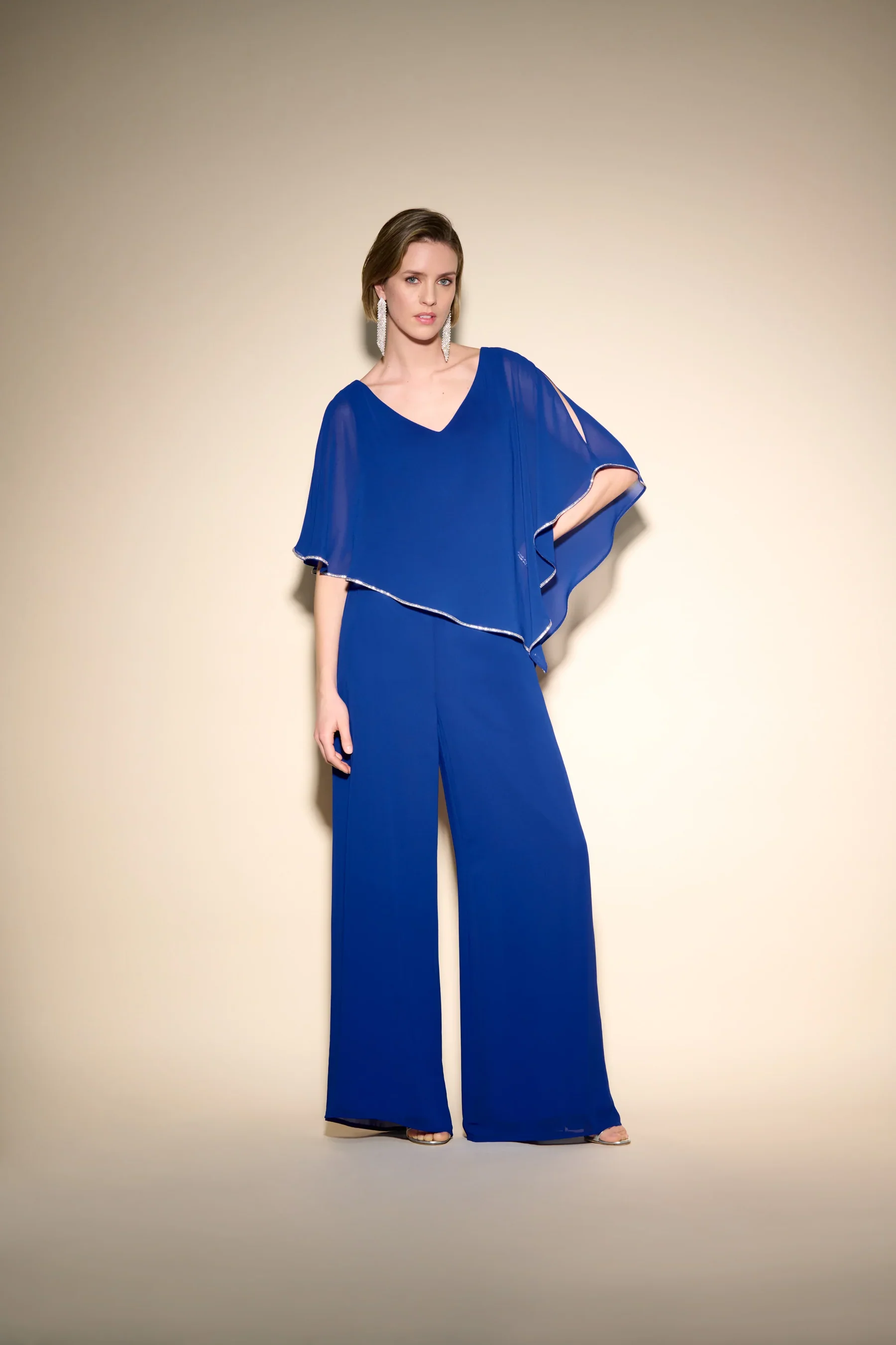 Joseph Ribkoff Asymmetrical Chiffon Tunic 223738 - Image 11