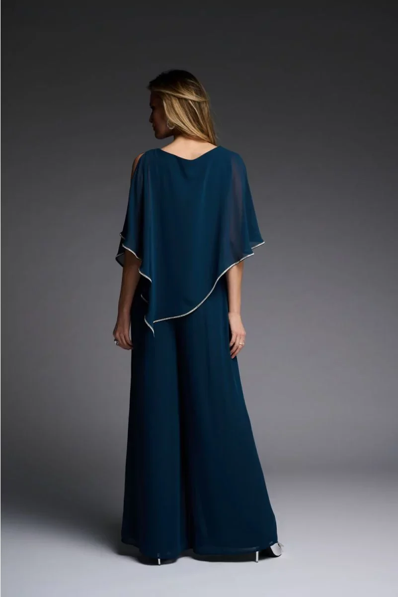 Joseph Ribkoff Asymmetrical Chiffon Tunic 223738 - Image 6