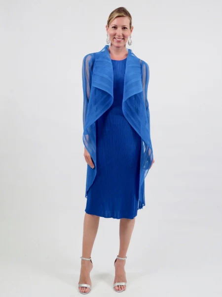 Journey Plissé Midi Dress with Jacket D2812 - Image 5