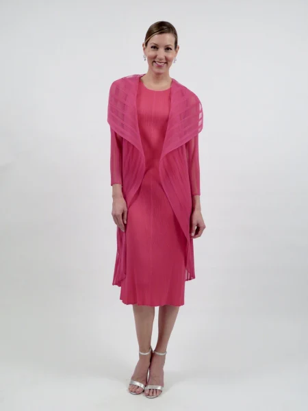 Journey Plissé Midi Dress with Jacket D2812 - Image 6