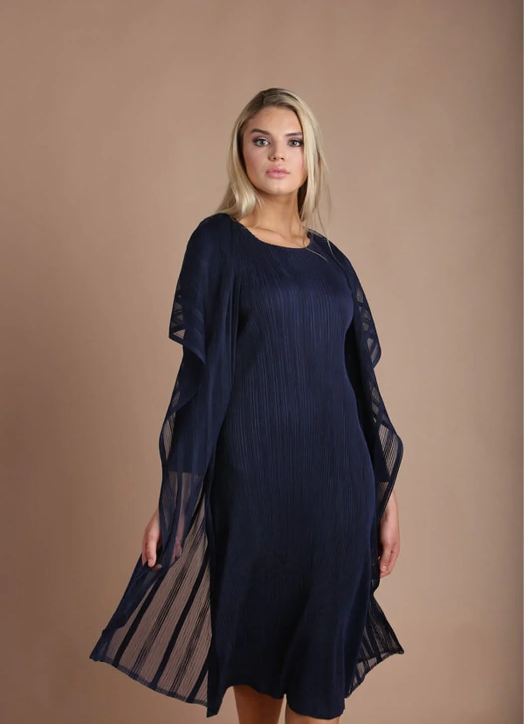 Journey Plissé Midi Dress with Jacket D2812 - Image 7
