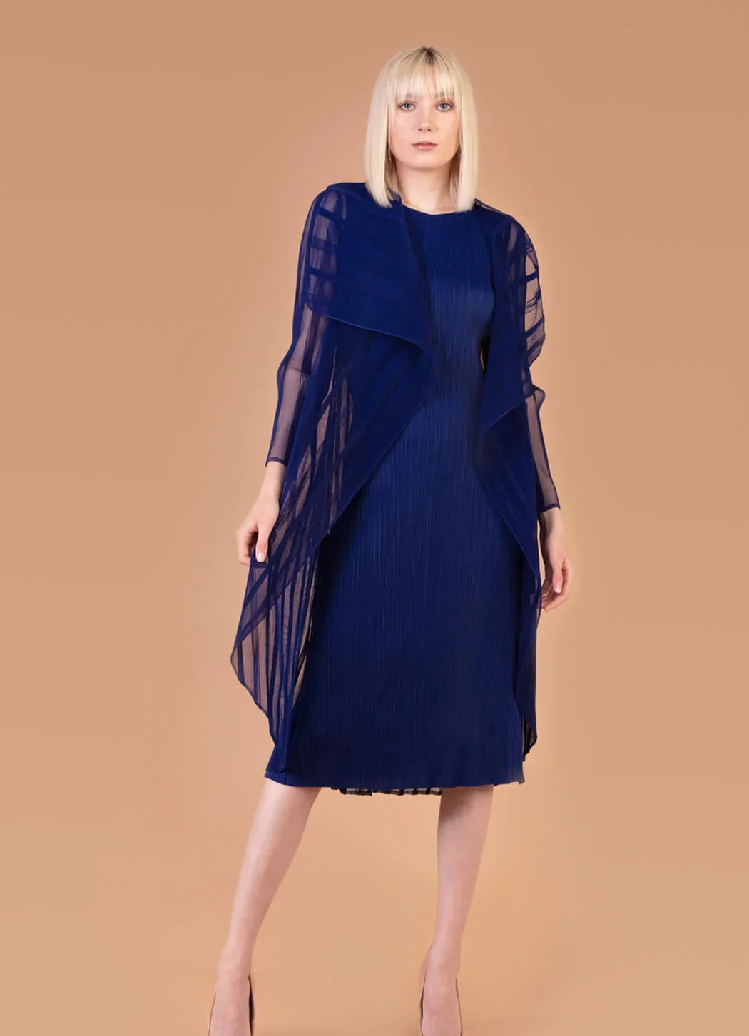 Journey Plissé Midi Dress with Jacket D2812 - Image 8
