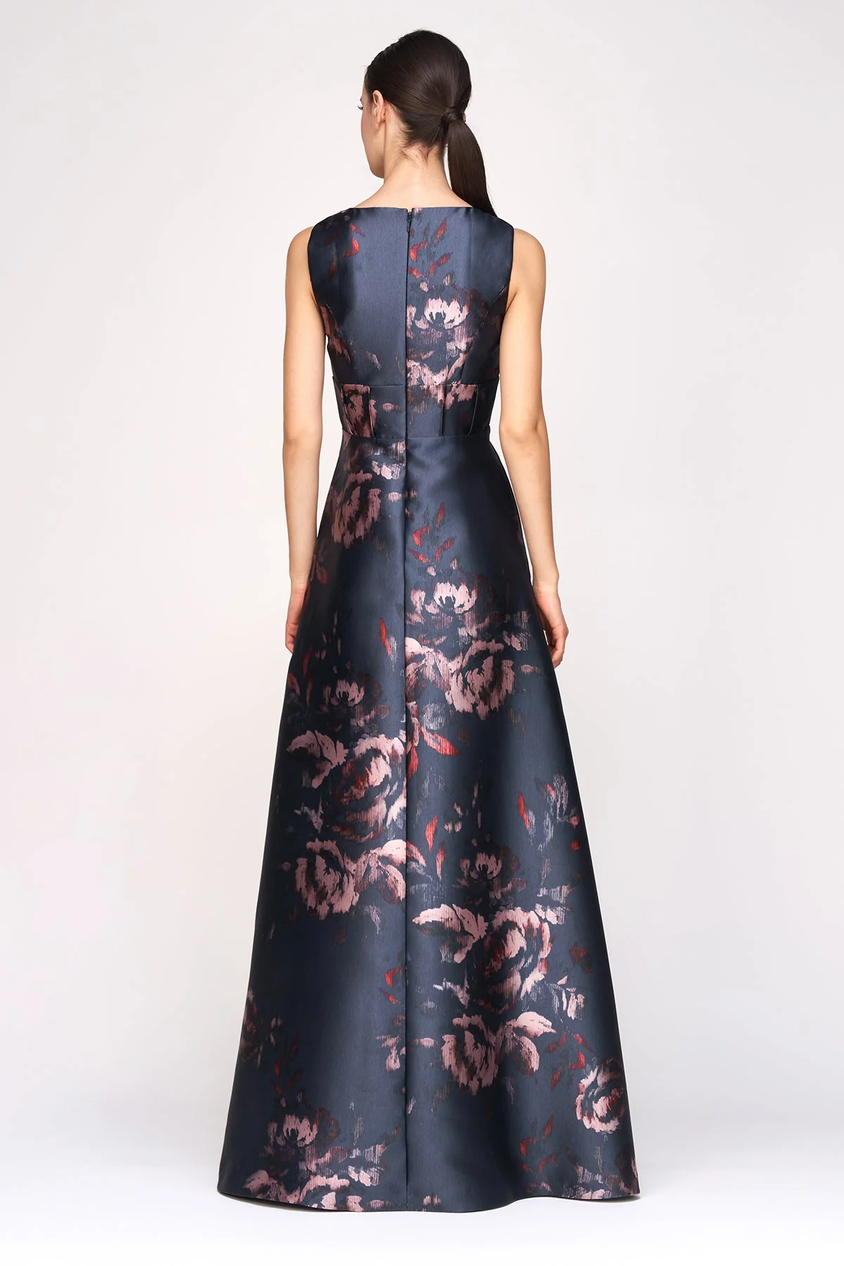 Kay Unger "Alexandra" V-Neck Floral Evening Gown 55112524 - Image 2