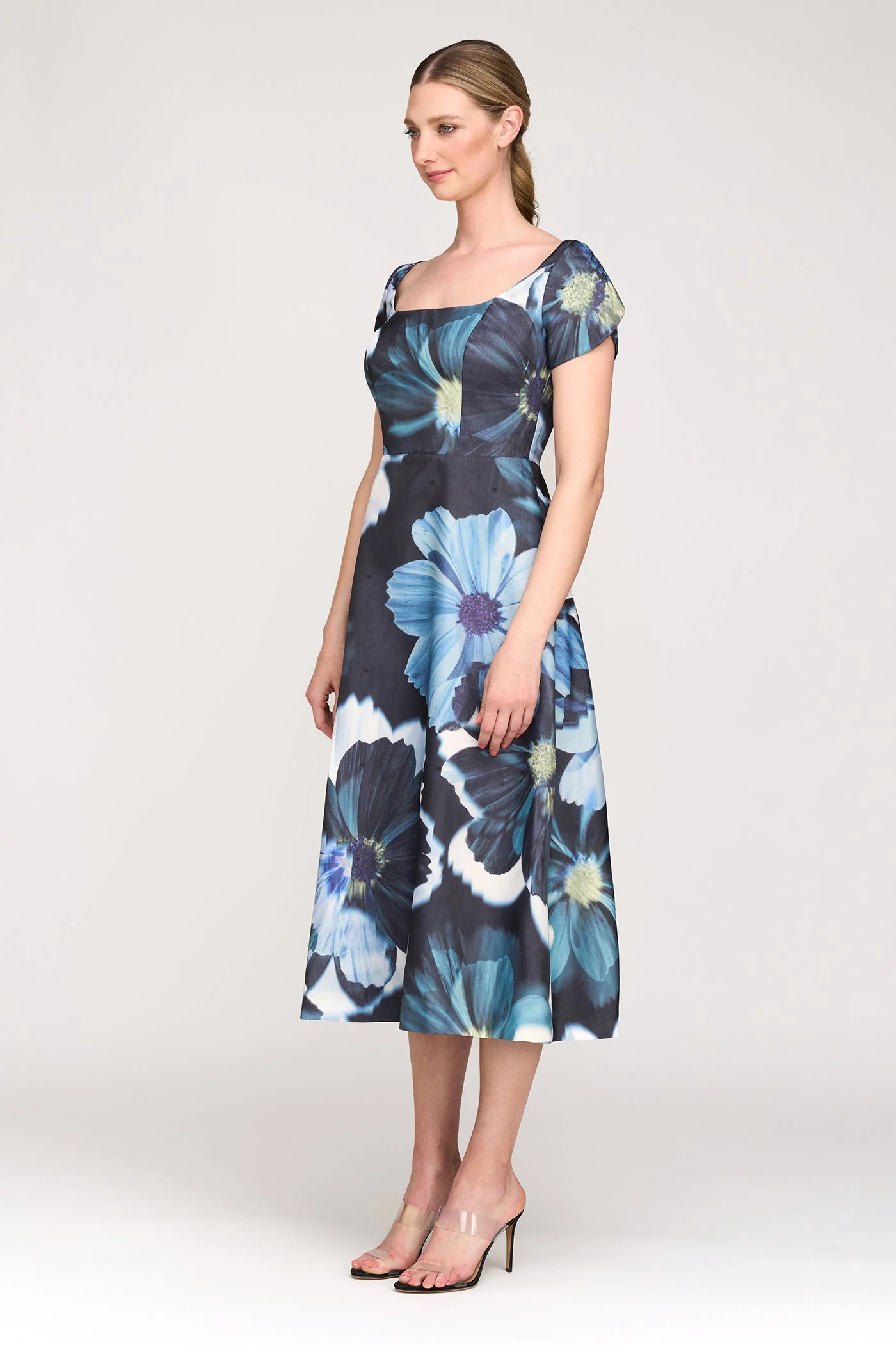 Kay Unger "Emma" Floral Tea Length Dress 55112812 - Image 3