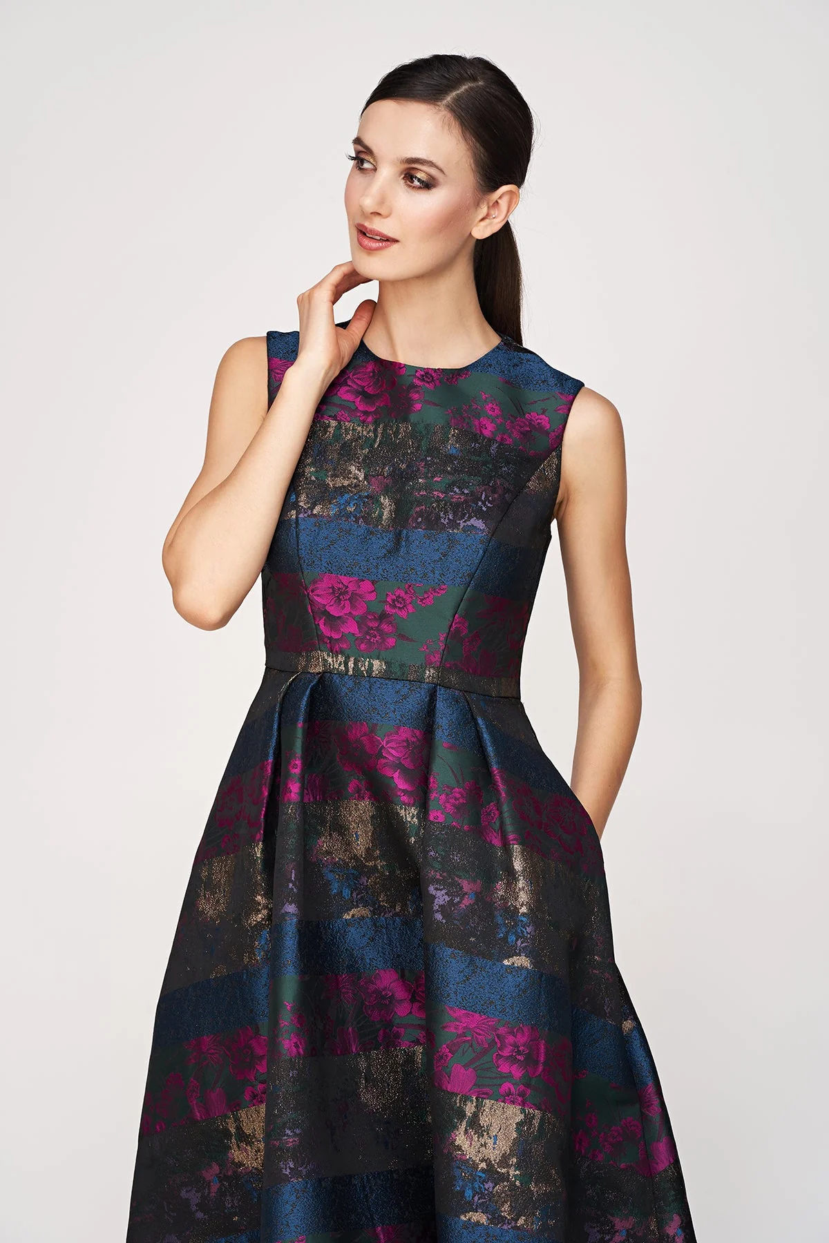 Kay Unger "Faye" Tea Length Dress 55112463 - Image 2