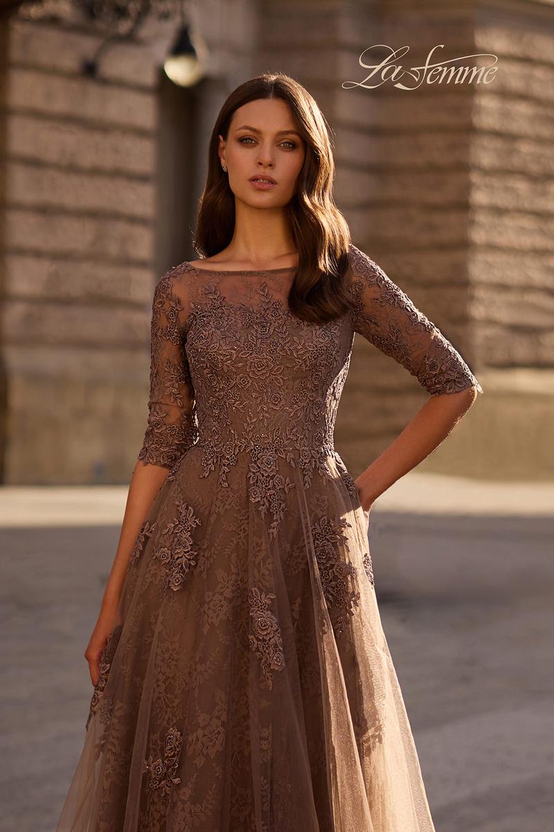 La Femme Evening Dress 28036 - Image 3