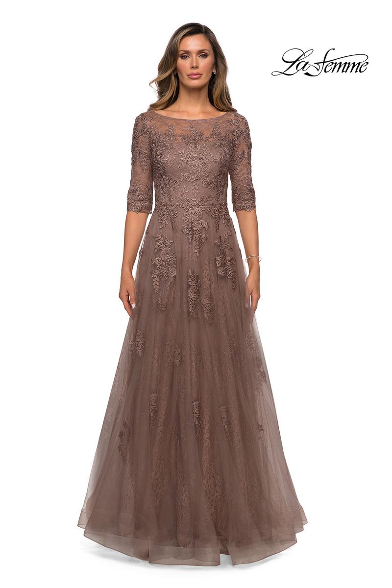 La Femme Evening Dress 28036 - Image 9