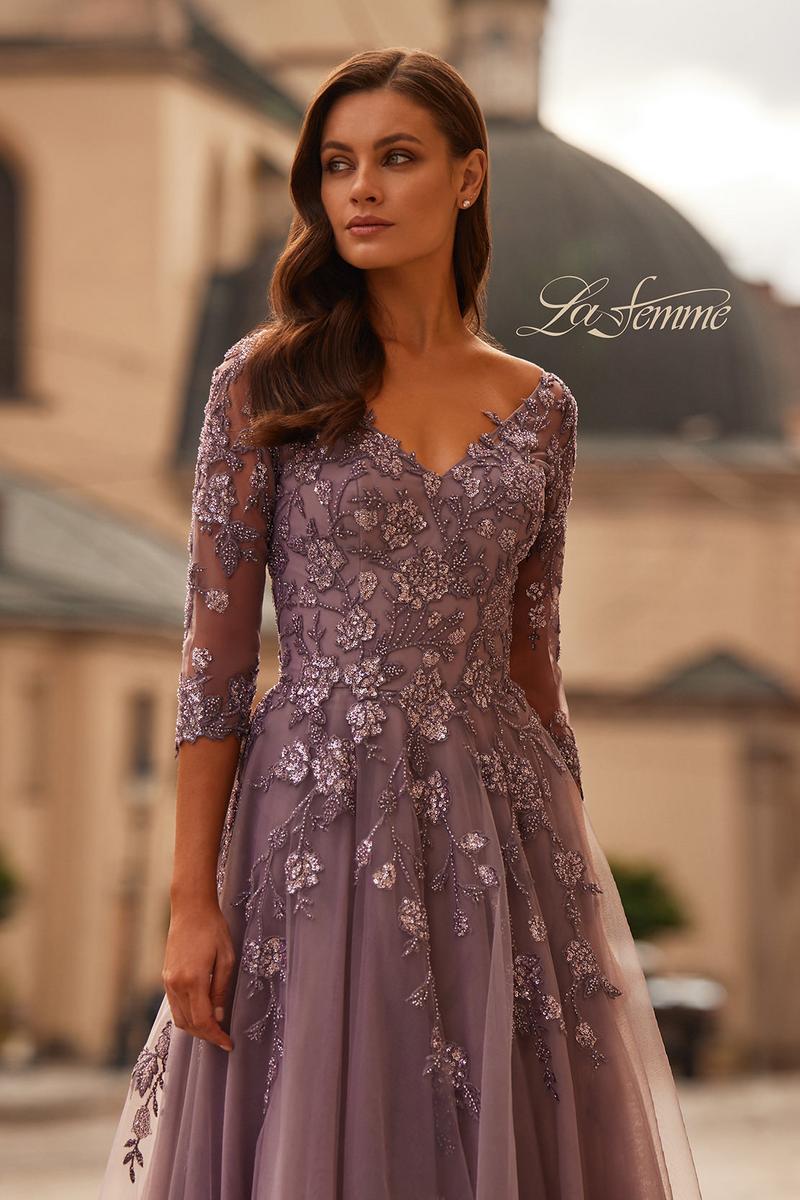 La Femme Evening Dress 32538 - Image 3