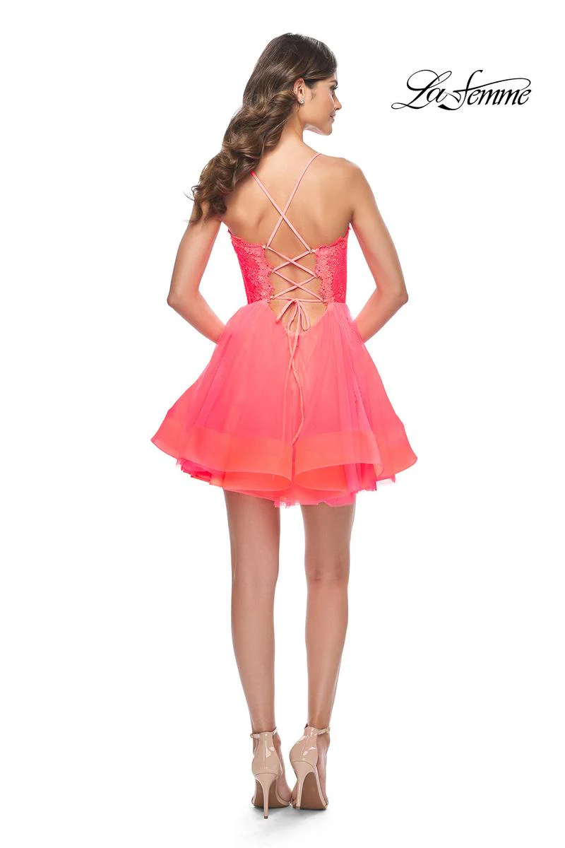 La Femme Corset A-Line Homecoming Dress 31469 - Image 4