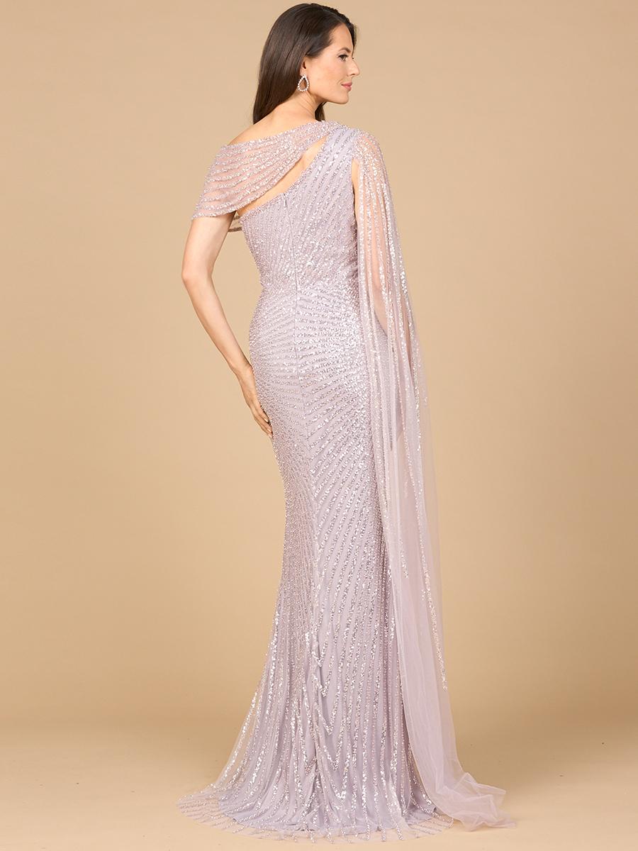 Lara Beaded One Shoulder Evening Gown 29051 - Image 6