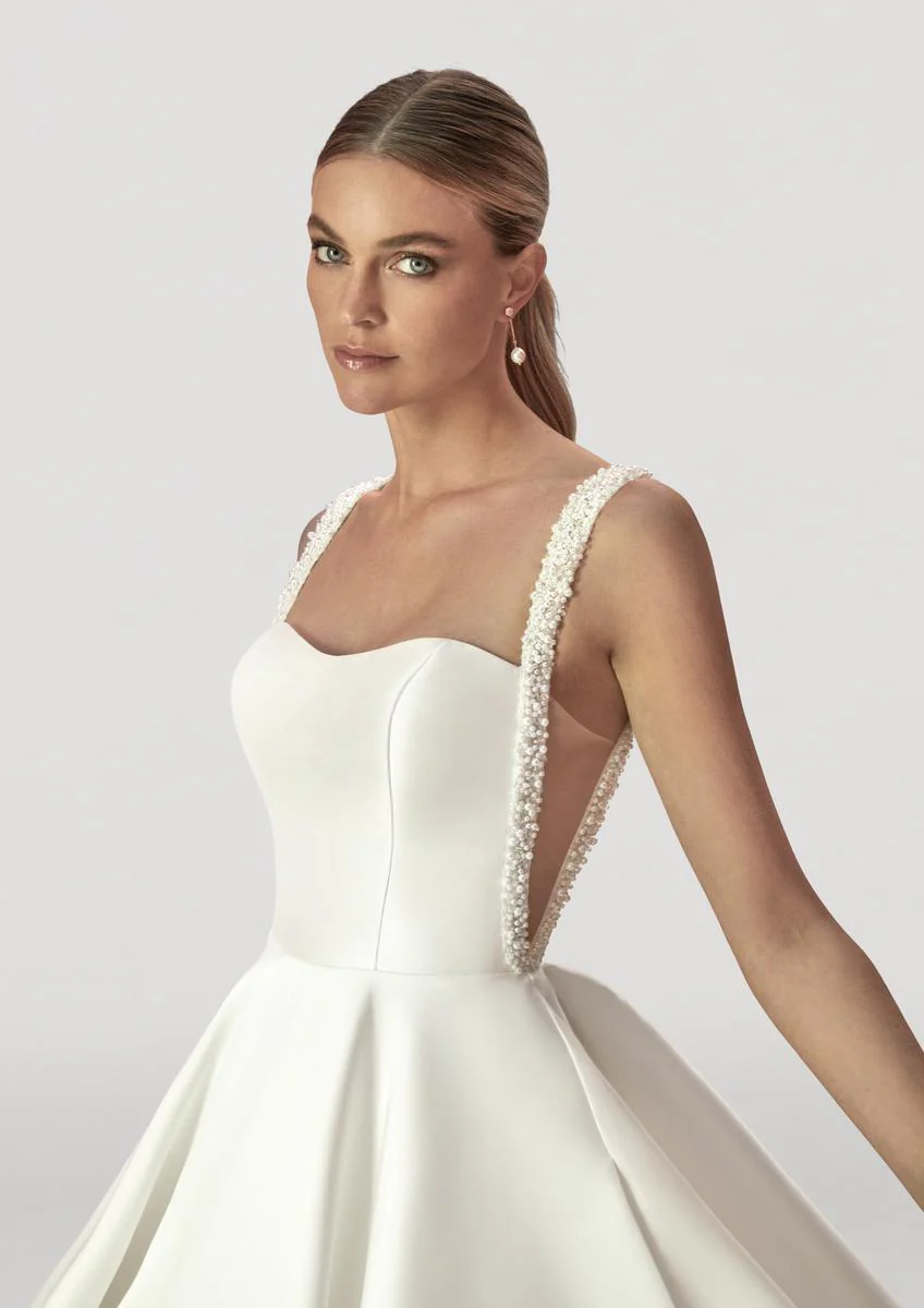 Madison James Bridal Illusion Side "Gala" Wedding Gown MJ1061 - Image 5