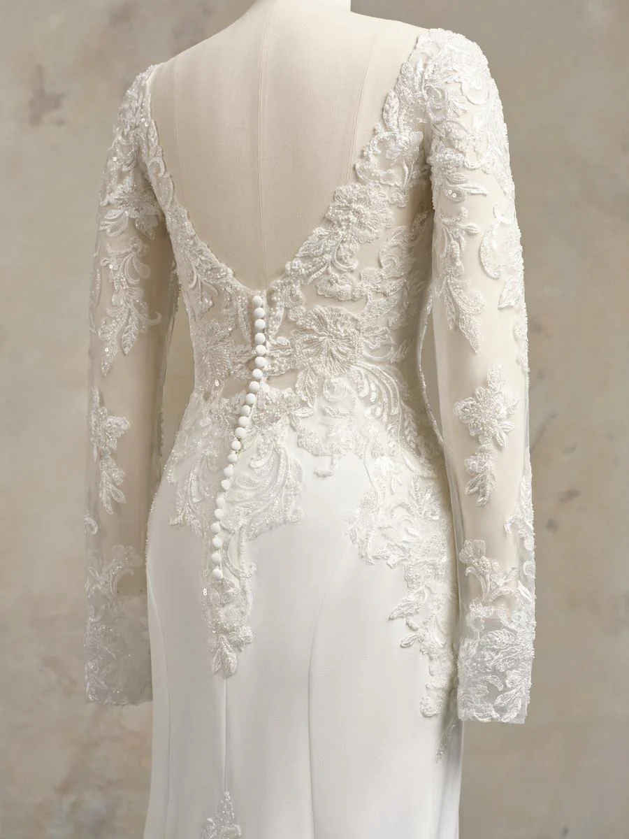 Maggie Sottero "Anastasia" Stretch Crepe Bridal Gown - Image 3