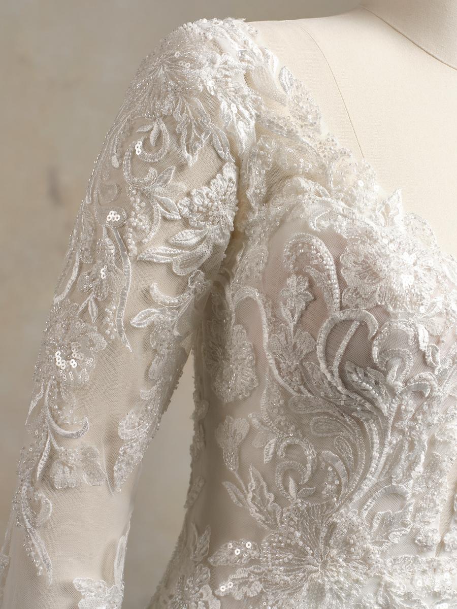 Maggie Sottero "Anastasia" Stretch Crepe Bridal Gown - Image 4