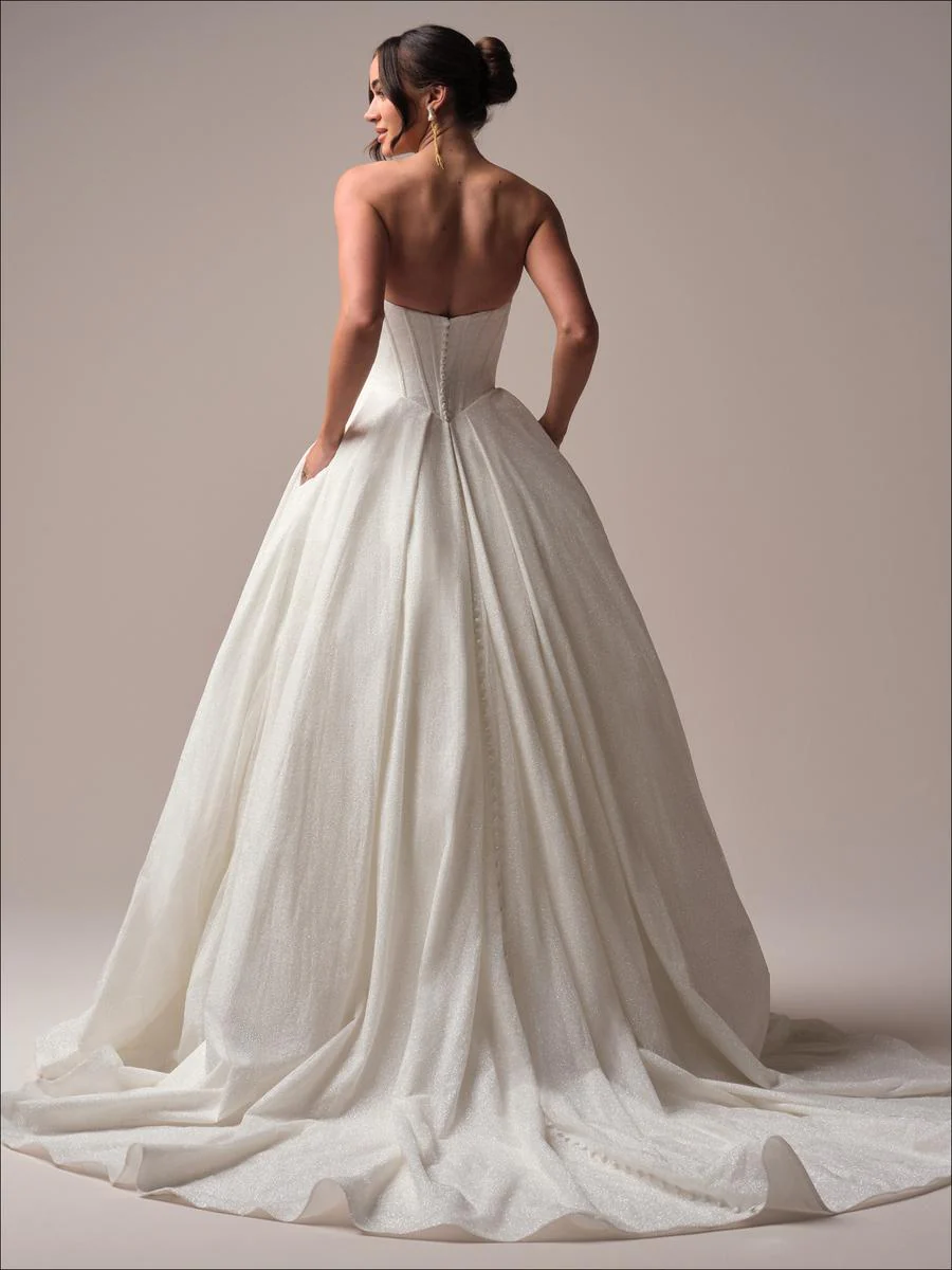 Maggie Sottero "Derrick Royale" Sparkling Ballgown Bridal Gown - Image 3