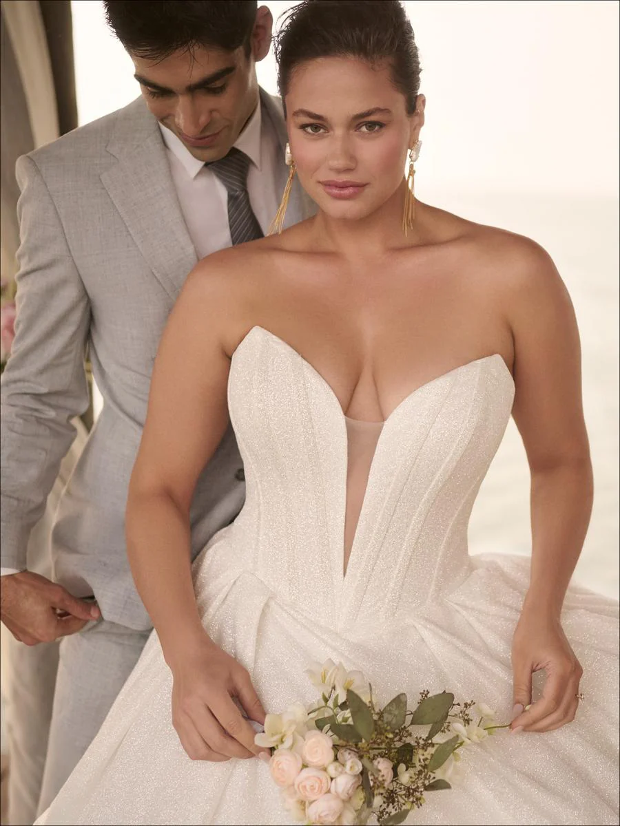 Maggie Sottero "Derrick Royale" Sparkling Ballgown Bridal Gown - Image 8