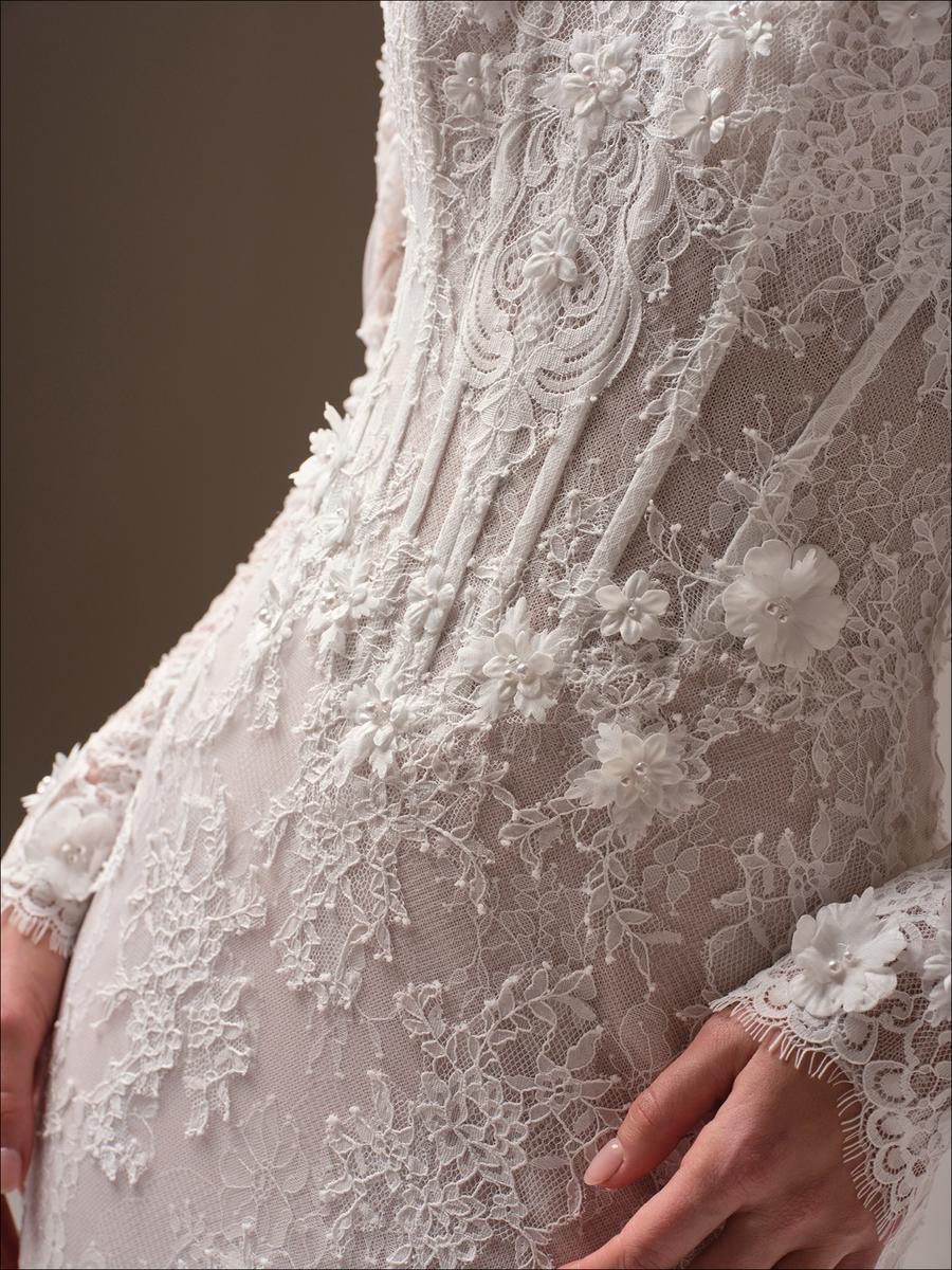 Maggie Sottero "Takera" Fit and Flare Lace Bridal Gown - Image 9