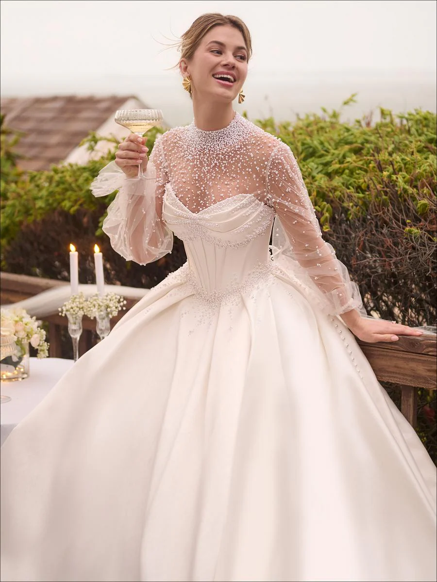 Maggie Sottero "Juneau" Pearl Ballgown Bridal Gown - Image 3