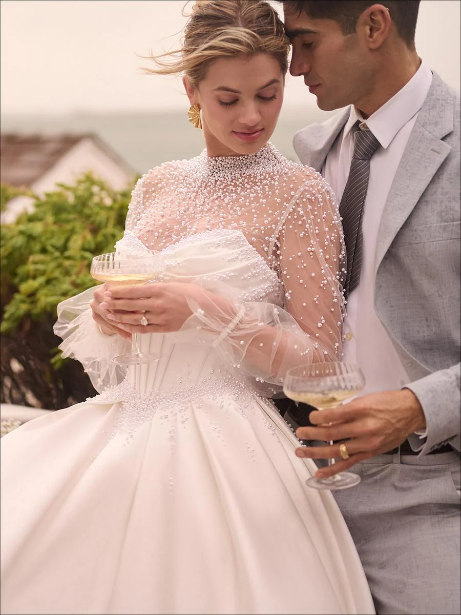 Maggie Sottero "Juneau" Pearl Ballgown Bridal Gown - Image 4