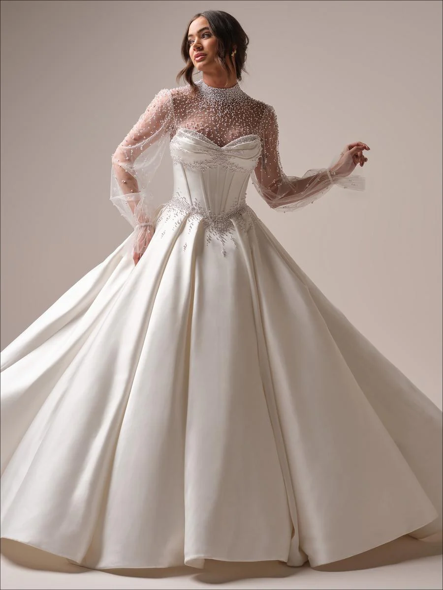 Maggie Sottero "Juneau" Pearl Ballgown Bridal Gown - Image 5