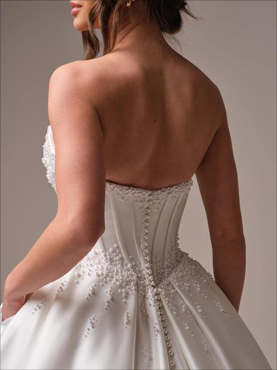 Maggie Sottero "Juneau" Pearl Ballgown Bridal Gown - Image 7