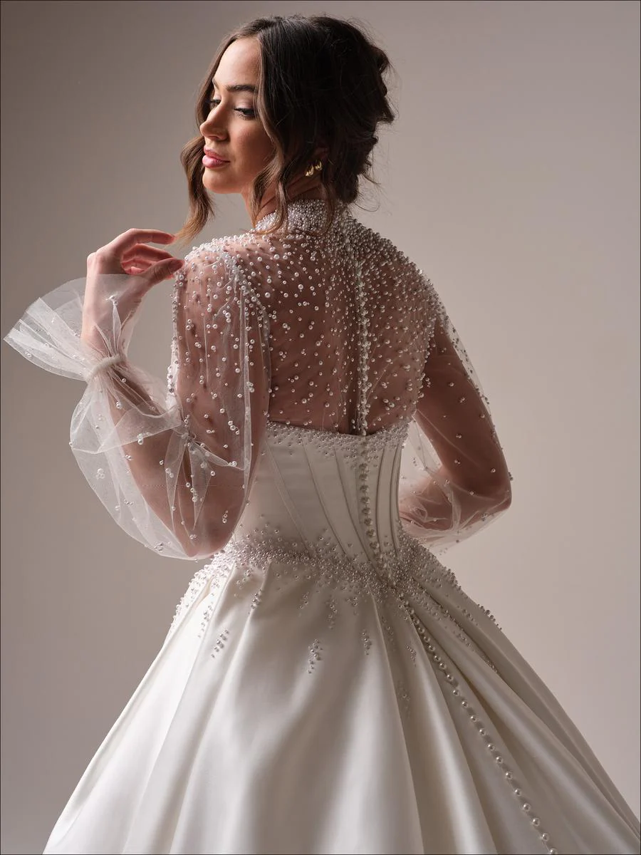 Maggie Sottero "Juneau" Pearl Ballgown Bridal Gown - Image 9
