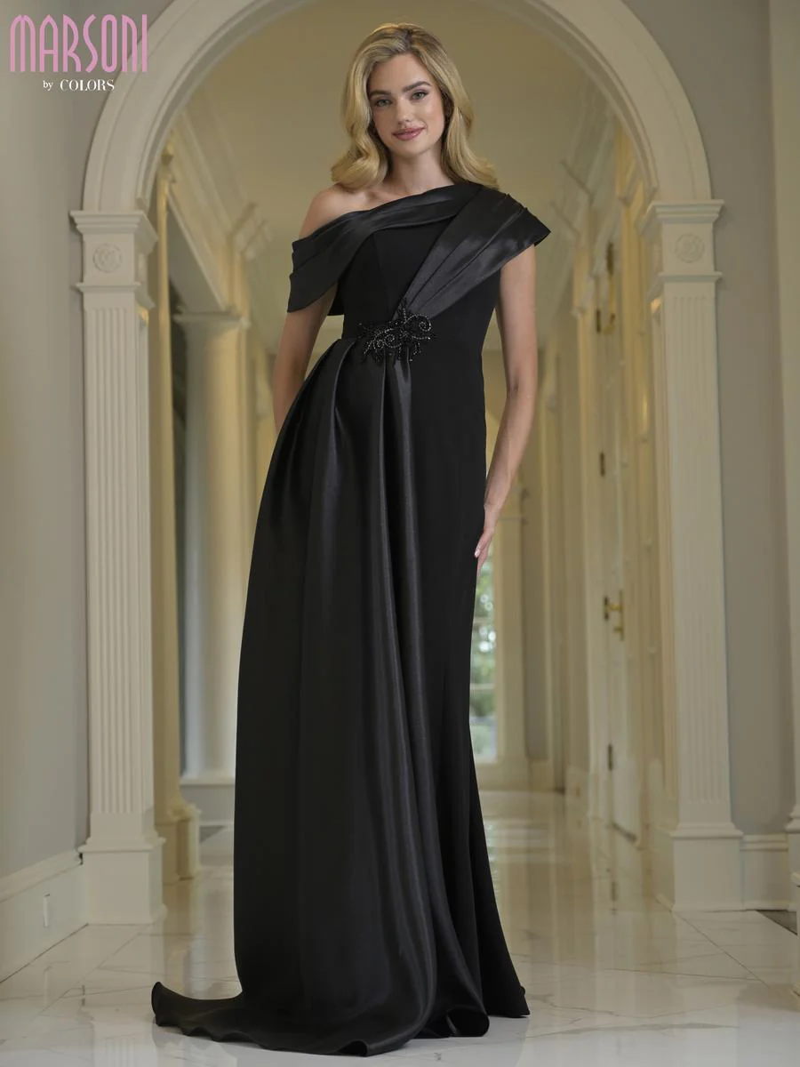 Marsoni by Colors One Shoulder Long Dress M346 - Image 3