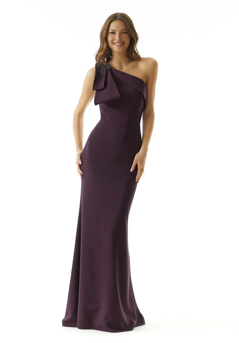 MGNY Madeline Gardner Bow Shoulder Evening Dress 73011 - Image 3