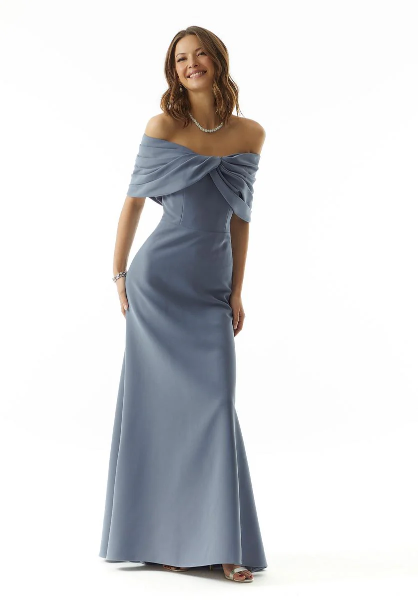 MGNY Madeline Gardner Off Shoulder Evening Dress 73027